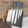 Modern Magnetic Knife Block with Sleek Black Galaxy Finish for Kitchen Organization