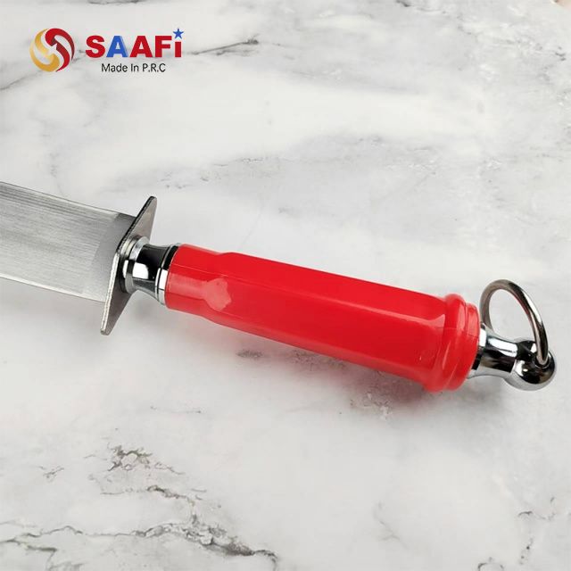 Stainless Steel Knife Sharpening Rod with Plastic Handle – Professional Honing Tool