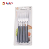 4-Piece Stainless Steel Fork Set with Plastic Handle | Household Cutlery for Kitchen & Dining
