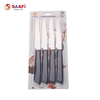 4PCS Plastic Handle Steak Knife Set – Serrated Stainless Steel Table Knives for Kitchen & Restaurant Use