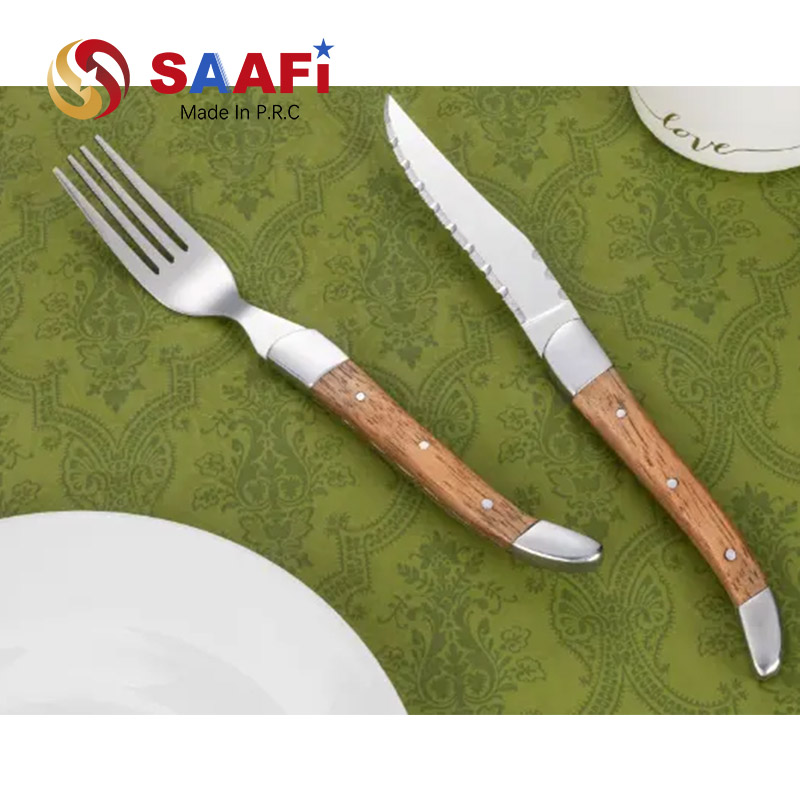 Laguiole Steak Knife with Black Wood Handle
