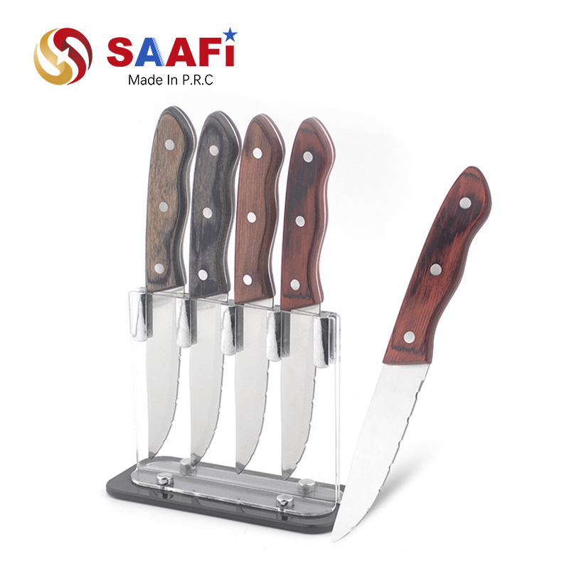 Transparent Kitchen Clear Acrylic Knife Block