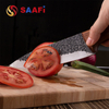 Black Coating Chef Knife with Sapele Wood Handle