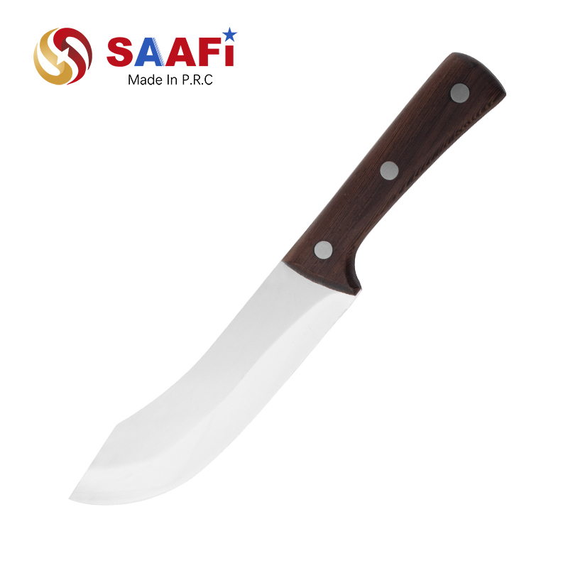 Butcher Knife with Wood Handle