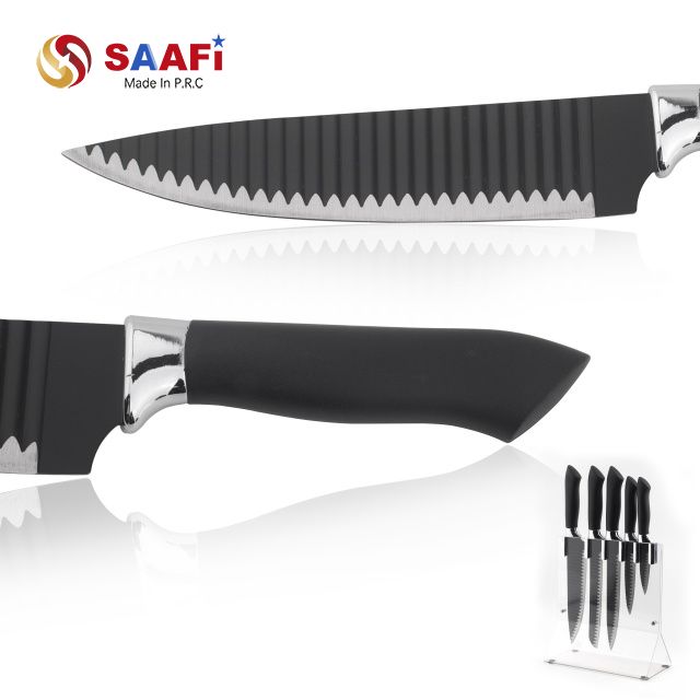 Clear Acrylic Magnetic Knife Block Holder – Modern Transparent Knife Stand for Kitchen Storage