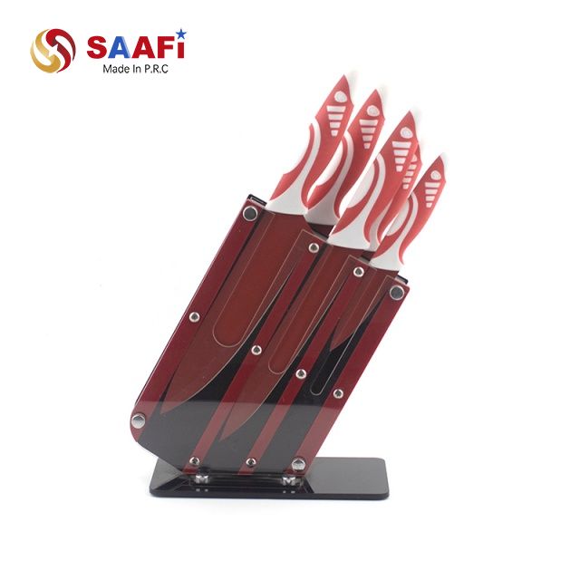 Acrylic Knife Block with Modern Transparent Design – Durable Kitchen Knife Holder