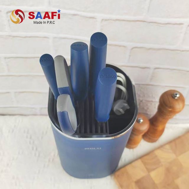 Durable Plastic Knife Block - Universal Kitchen Knife Holder with Custom Logo