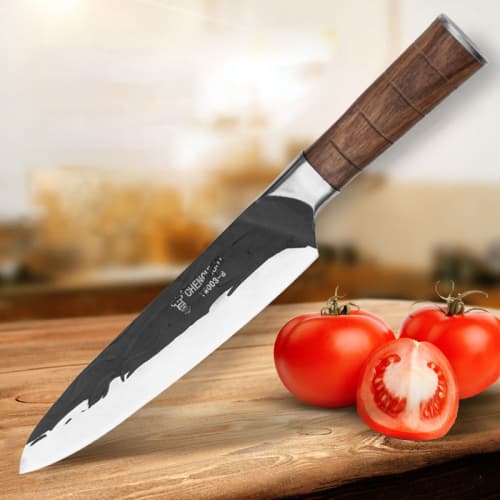 wood handle knife