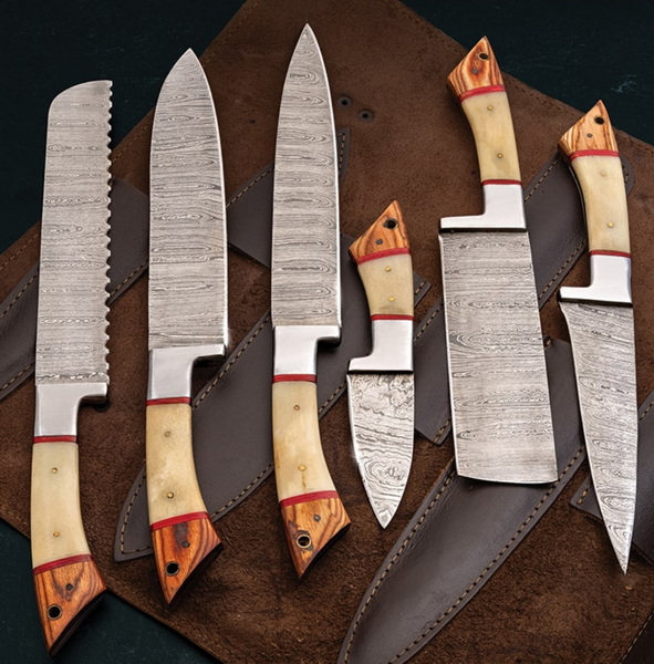 Premium Handmade Damascus Chef Knives