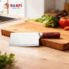 Professional Stainless Steel Cleaver Knife with Ergonomic Wooden Handle – 18cm Blade