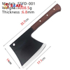 Heavy-Duty Butcher Cleaver with Wooden Handle – 6.8mm Thick Blade for Meat And Bone Cutting