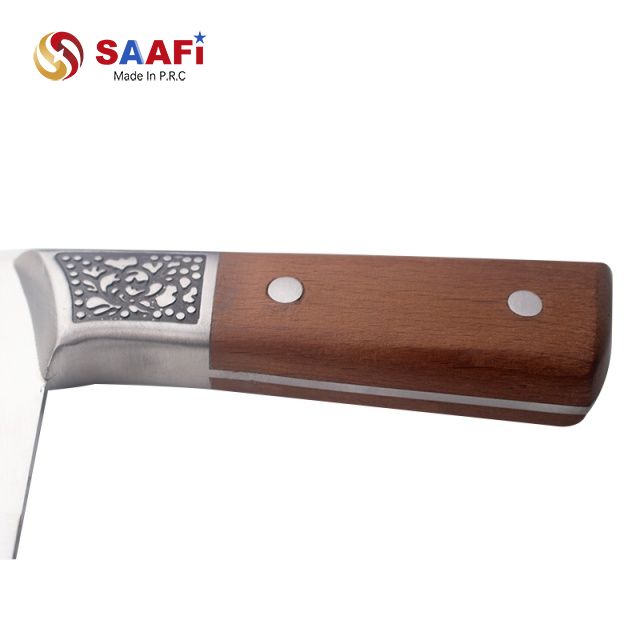 Stainless Steel Cleaver Knife with Wooden Handle – 7 Inch Kitchen Butcher Knife