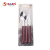 Stainless Steel Cutlery Set – Knife Fork Spoon with Plastic Handle | Blister Card Household Tableware