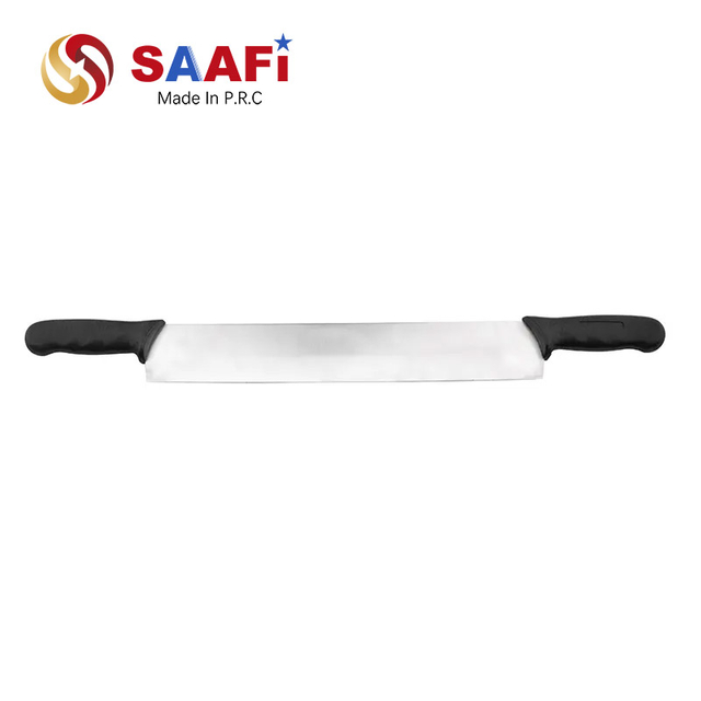 18" Pizza Knife Black Plastic Handle