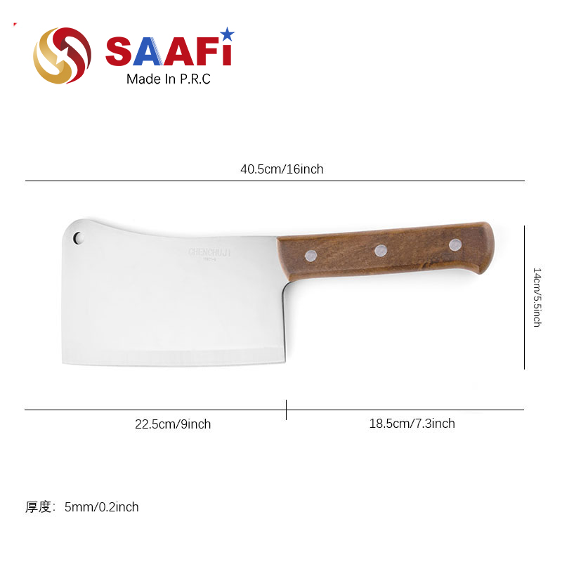 Chopper Knife with Merbau Wood Handle
