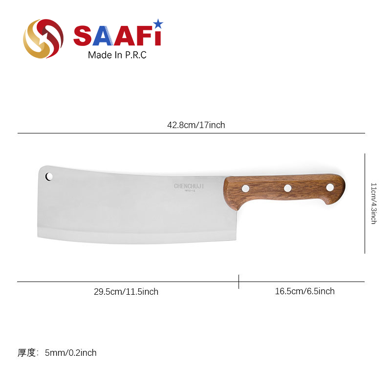 Heavy Chopper Knife with Merbau Wood Handle