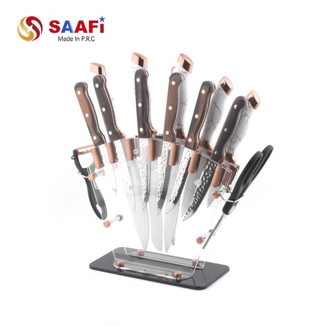 Transparent Acrylic Knife Block with Modern Design | Durable Knife Holder Stand