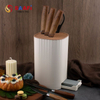 Universal Knife Block with Removable Top – Compact Plastic Knife Holder for Kitchen Organization