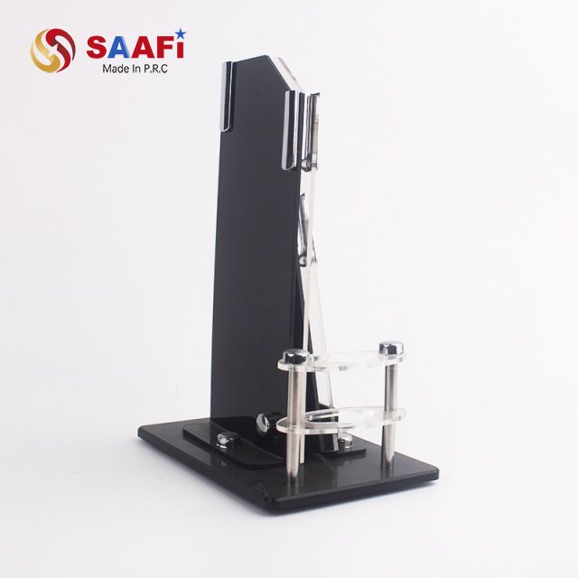 Acrylic Knife Display Stand with Adjustable Holder – Durable Countertop Knife Rack for Retail & Kitchen Use