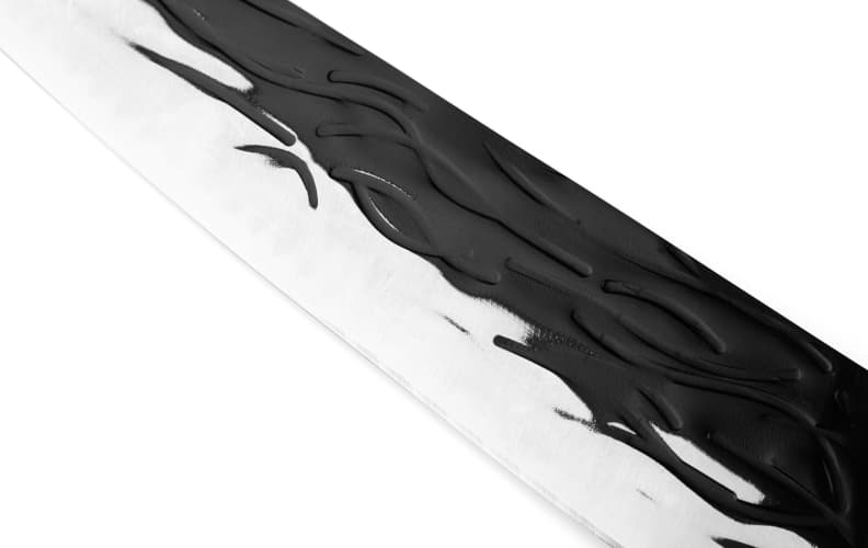 black coated knife
