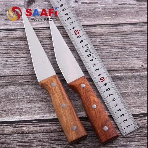 Wooden Handle Chef Knife Set – 3Cr Stainless Steel, 2mm Blade Thickness, 8 Designs for Professional Kitchens