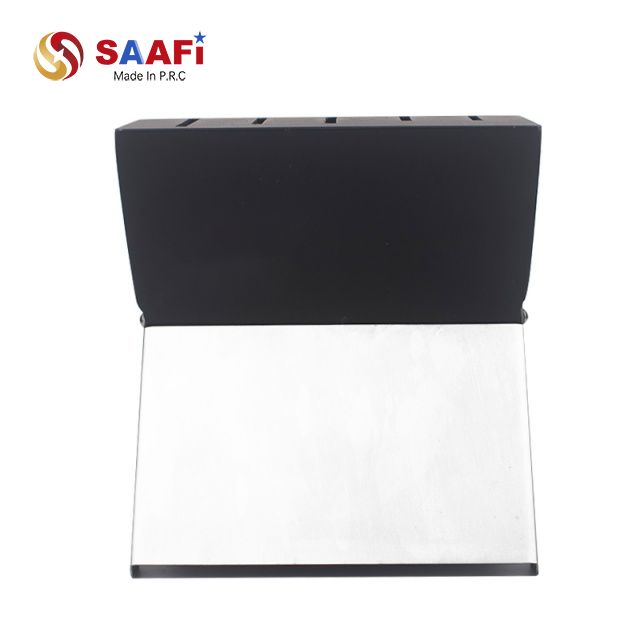 Modern Knife Block with Stainless Steel Base And Multi-Slot Design for Kitchen Storage