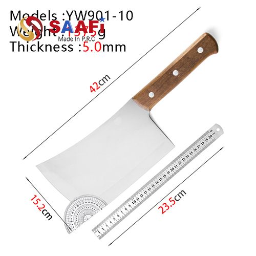 Heavy-Duty Meat Cleavers with Rosewood Handle (9″–10″)