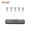 Clear Acrylic Knife Block Stand – Transparent Magnetic Kitchen Knife Holder for 4 Knives