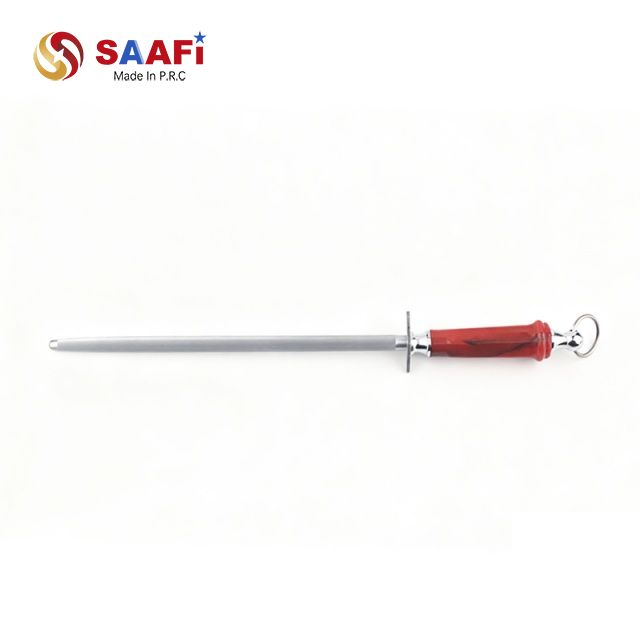 Premium Stainless Steel Knife Honing Rod with Comfortable Plastic Handle – Ideal for Kitchen Use