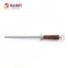 Premium Wooden Handle Honing Steel – Professional Stainless Sharpening Rod for Chef Knives