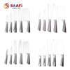 Stainless Steel Kitchen Knife Set with Hollow Handles – Chef, Bread, Cleaver, and Utility Knives