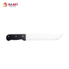 Professional Stainless Steel Kitchen Machete with Black Handle