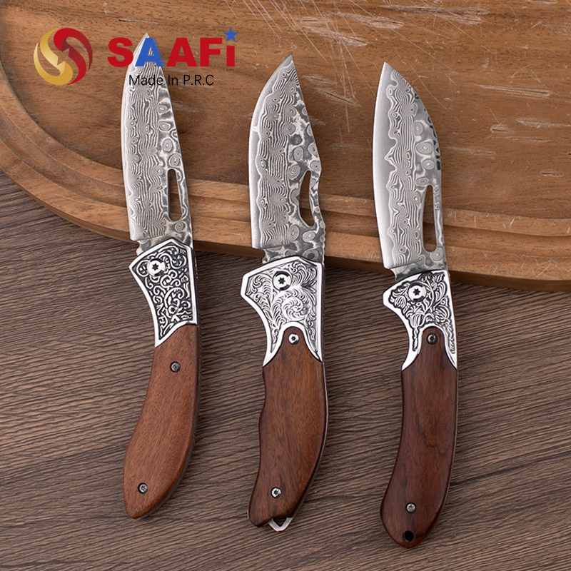 Damascus Blade Pocket Outdoor Knife