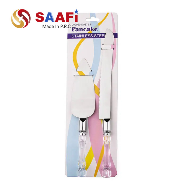 Stainless Steel Wedding Cake Knife Set