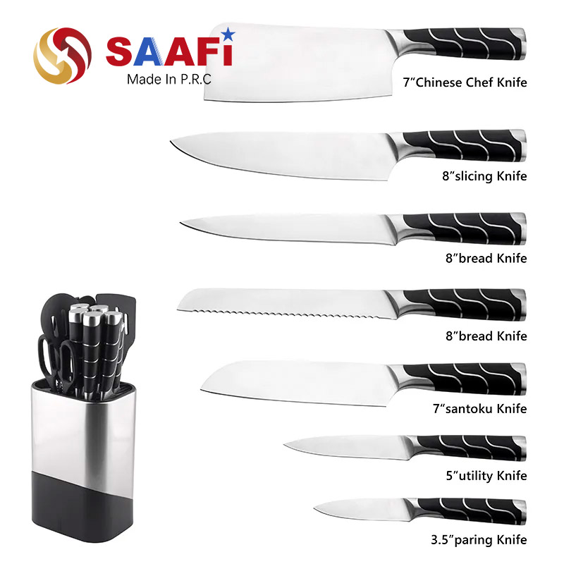 Family Kitchen Knife ABS Handle