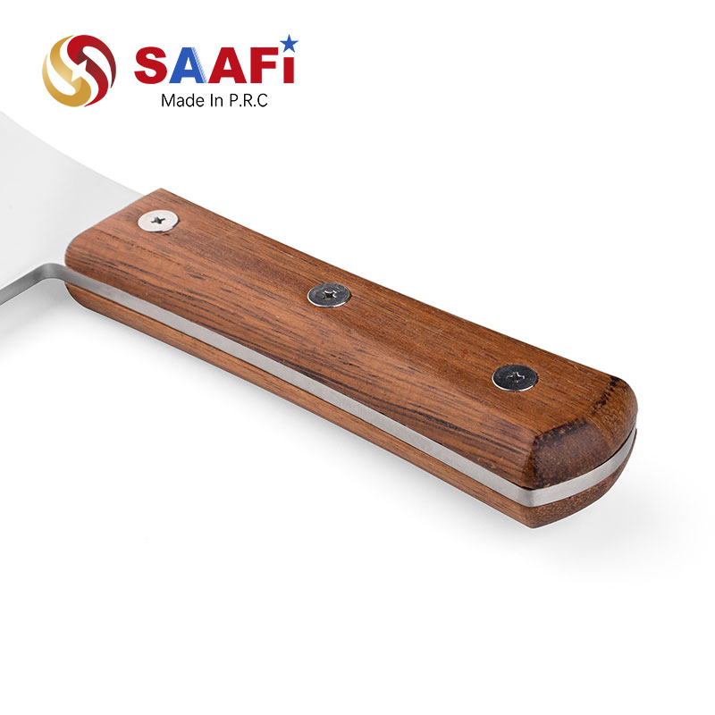 Heavy Knife with Wood Handle