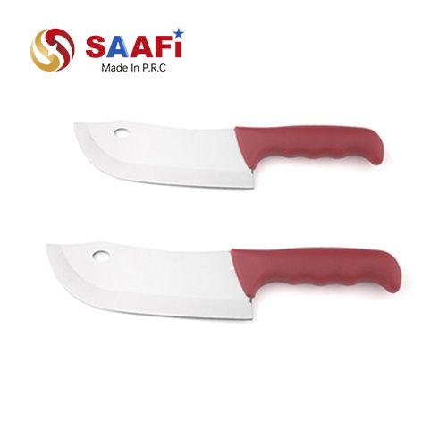 Pointed-Head Heavy-Duty Cleaver Knife – 3Cr Stainless Steel, 4mm Thick Blade, Plastic Handle, 8″ & 10″ Sizes