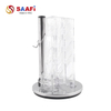 Stainless Steel Knife Holder with Transparent Acrylic Slots | Modern Kitchen Knife Block