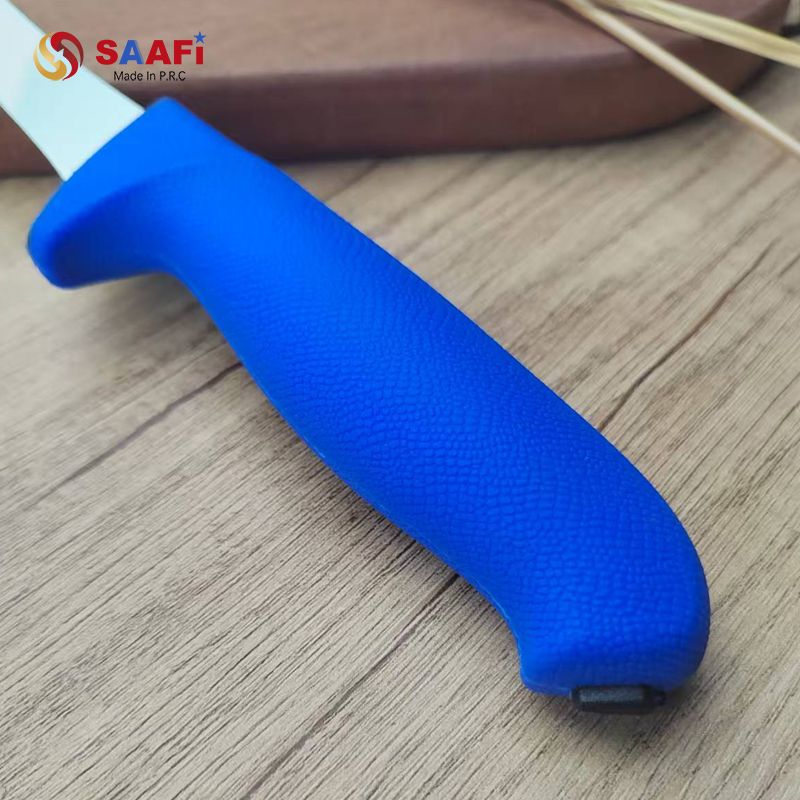 Color-Coded Soft-Grip Damascus Knife Series