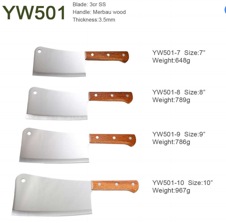 Professional Chef Knives with Merbau Wood Handle – 7″, 8″, 9″, 10″ Options