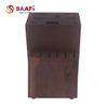 Wooden Knife Block Holder for Kitchen Knives – Durable Countertop Storage Organizer