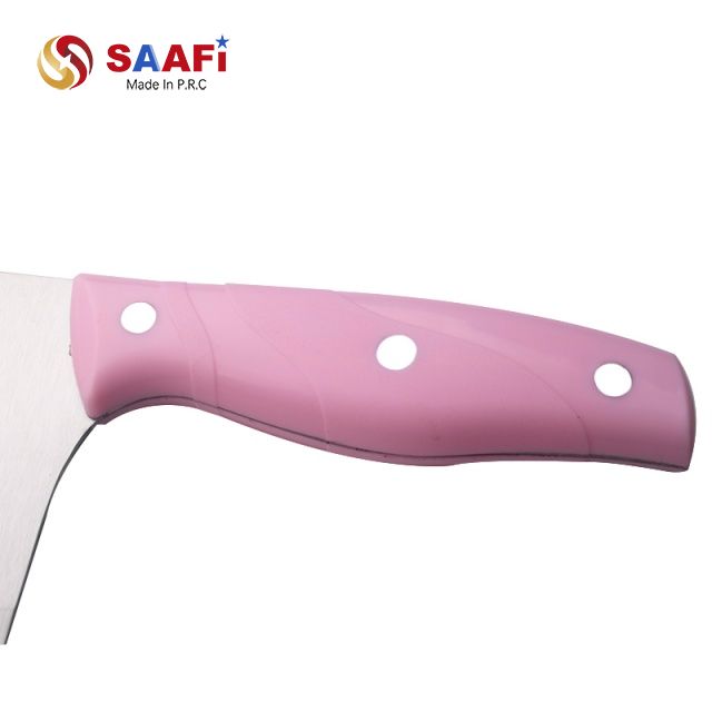 Professional Stainless Steel Cleaver Knife with Ergonomic Plastic Handle – Lightweight Kitchen Chopper