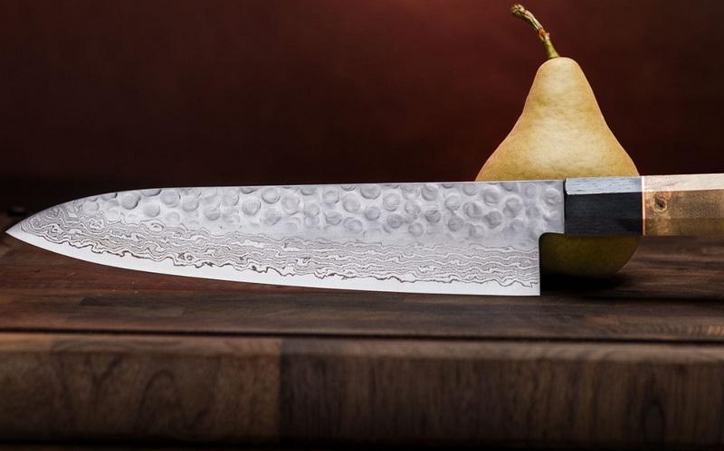 Industrial Damascus Knife Manufacturing