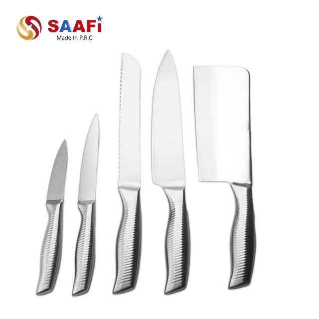 Stainless Steel Hollow Handle Kitchen Knife Set – 5 Piece Professional Chef Knives
