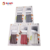 4-Piece Stainless Steel Fork Set with Plastic Handle | Household Cutlery for Kitchen & Dining
