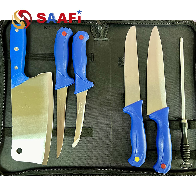 7 Pcs Wood Handle Kitchen Knife