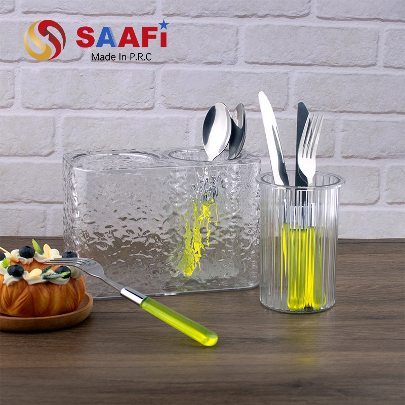 Transparent Kitchen Clear Acrylic Knife Block