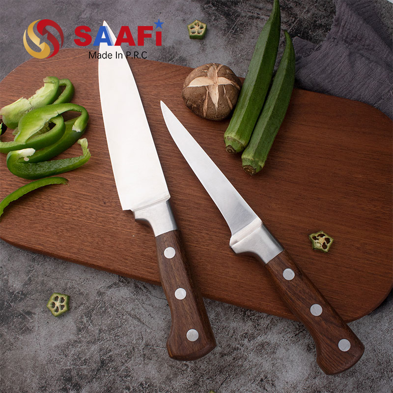 8 Inch Butcher Knife Rosewood Handle