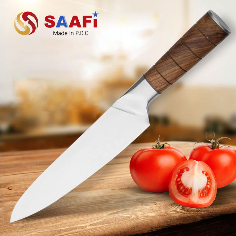 8 Inch Chef Knife with Wood Handle