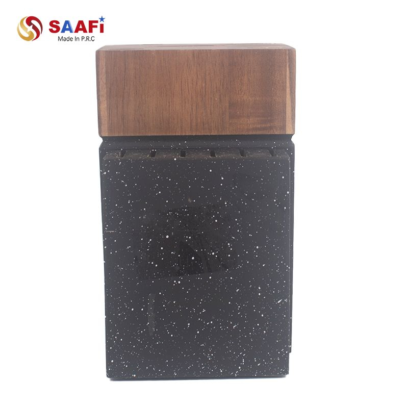 Modern Knife Block with Wood Top – Stylish And Durable Kitchen Knife Holder